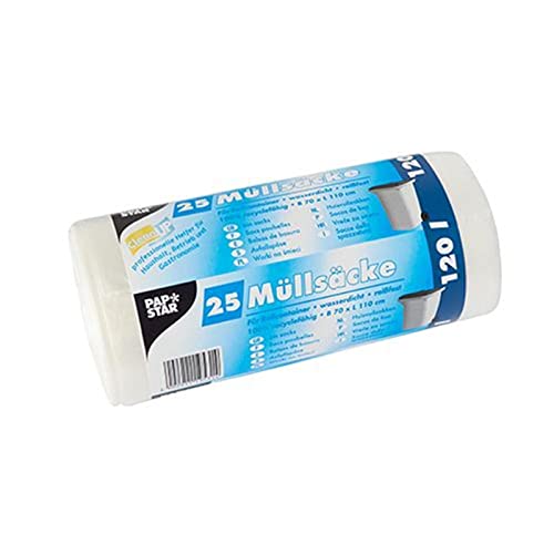 PAPSTAR Müllbeutel 120 l transp. 70 x 110cm 25 St VE=1 PAPSTAR Müllbeutel 120 l transp. 70 x 110cm 25 St VE=1 von PAPSTAR