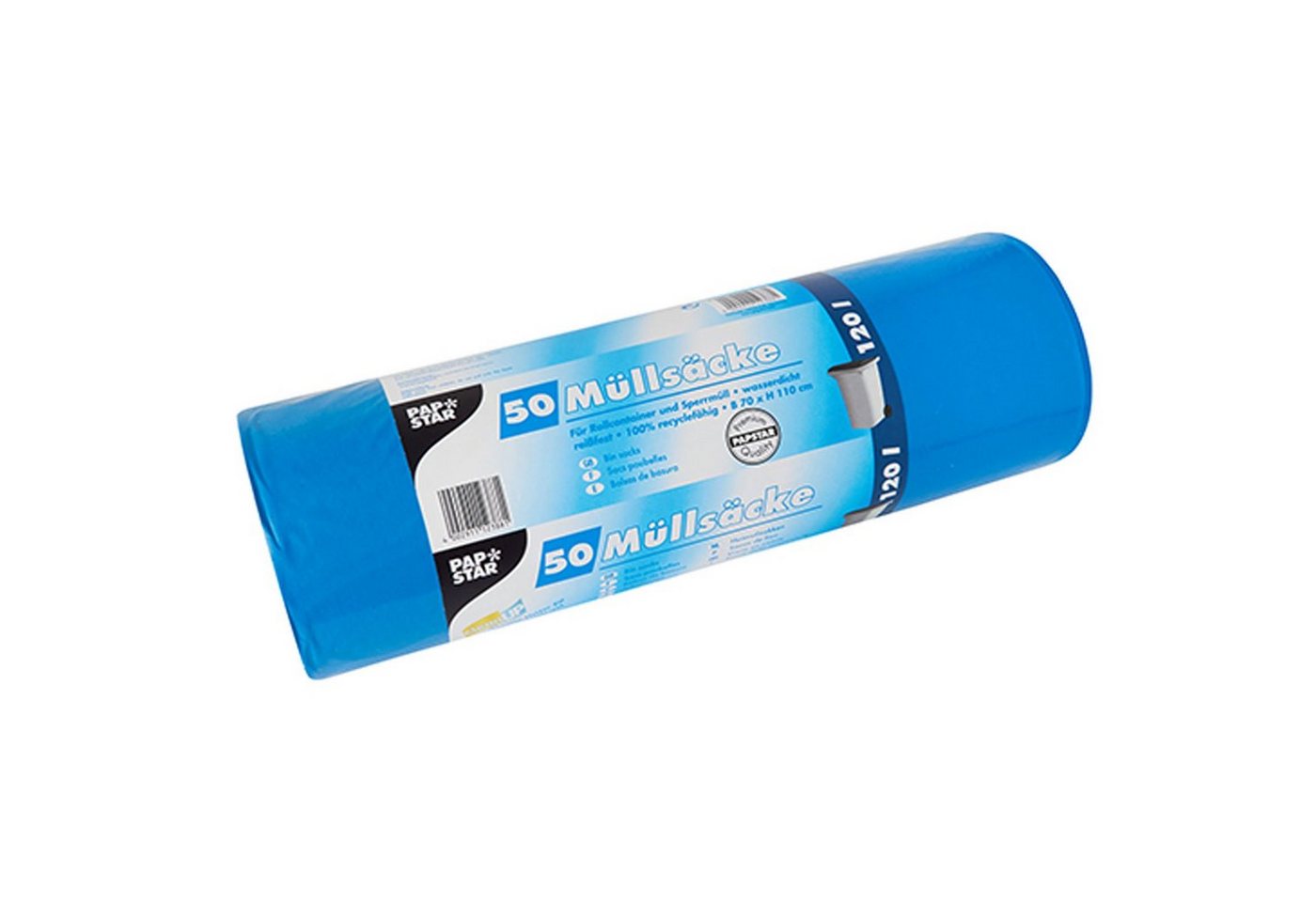 Starpak Müllbeutel 200 Stück Müllsäcke, 120 l, H 110 x B 70 cm, blau von Starpak