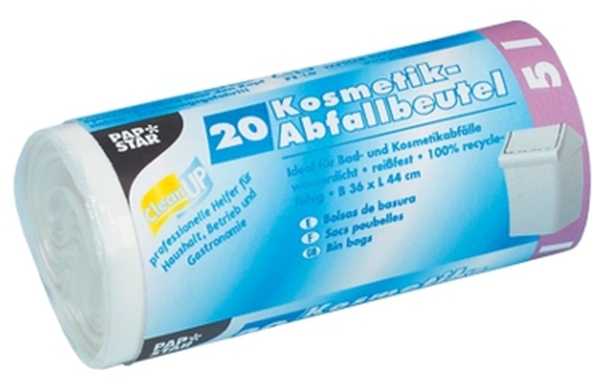 PAPSTAR Mülleimer Müllbeutel HDPE 5l VE=20 Stück weiß PAPSTAR Mülleimer Müllbeutel HDPE 5l VE=20 Stück weiß von PAPSTAR