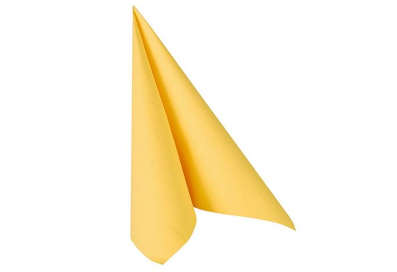 PAPSTAR Papierserviette 250 Stück Servietten, gelb ROYAL Collection 1/4-Falz 40 x 40 cm von PAPSTAR