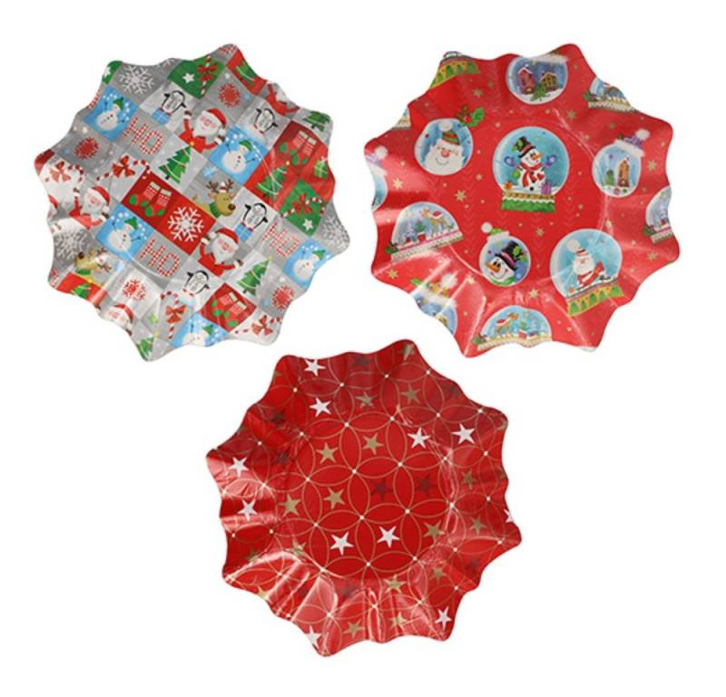 Starpak Schale 2 Präsentierschalen-Weihnachten Ø 28 cm - Stern von Starpak