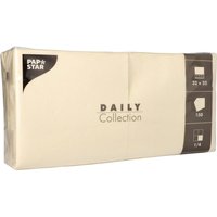 PAPSTAR Servietten 32,0 x 32,0 cm 2-lagig champagner von PAPSTAR