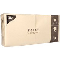 PAPSTAR Servietten Daily Collection champagner 2-lagig 16,0 x 16,0 cm 150 St. von PAPSTAR