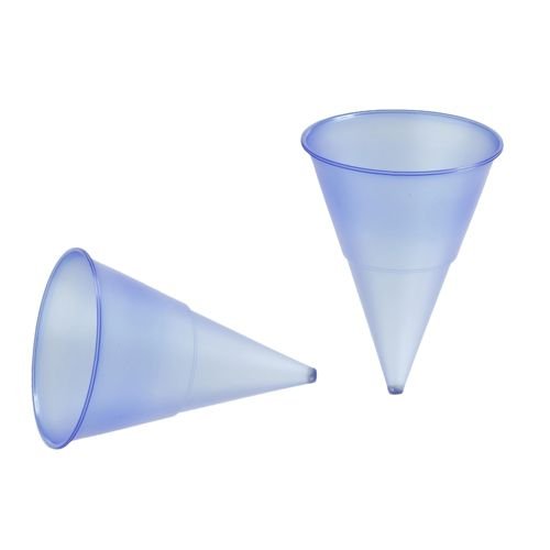 PAPSTAR Spitzbecher, PP 115 ml Ø 7,03 cm 9,5 cm blau Blue Cone. EinwegSpitzbecher, PP. Menge: 5000 St von PAPSTAR