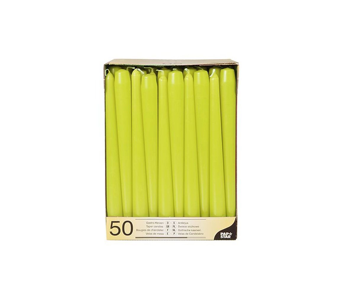 PAPSTAR Spitzkerze, Spitzkerzen Ø 2,2 cm / 25 cm (50Stück) von PAPSTAR