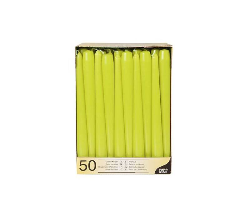 PAPSTAR Spitzkerze, Spitzkerzen Ø 2,2 cm / 25 cm (50Stück) von PAPSTAR