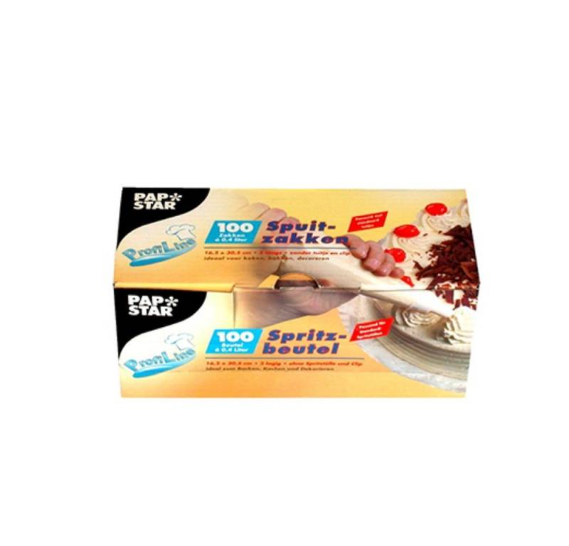 Starpak Spritzbeutel 100 Spritzbeutel 0,4 l 30,5 cm x 16,2 cm transparent von Starpak