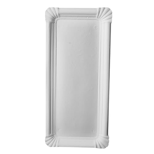 PAPSTAR Teller Pappe Wurstteller 1000st. pure eckig 11x24 cm weiss von PAPSTAR