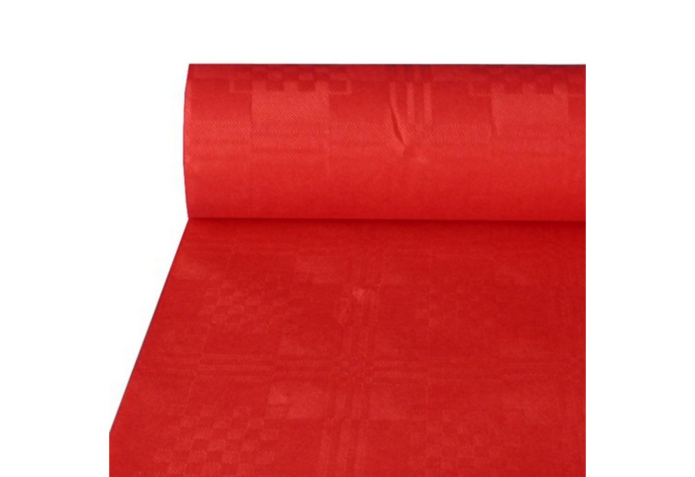 PAPSTAR Tischdecke 4 Stück Papiertischdecke, rot mit Damastprägung 50 x 1 m von PAPSTAR