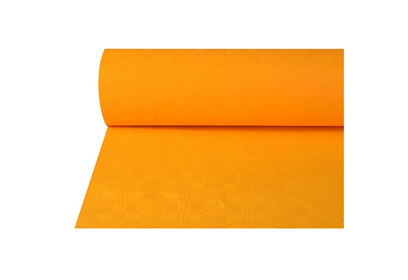 PAPSTAR Tischdecke 4 Stück Papiertischdecke orange mit Damastprägung 50 x 1 m von PAPSTAR