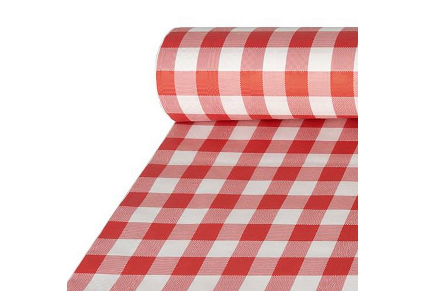PAPSTAR Tischdecke 5 Stück Papiertischdecke, rot mit Damastprägung 50 x 1 m Vichy Karo von PAPSTAR