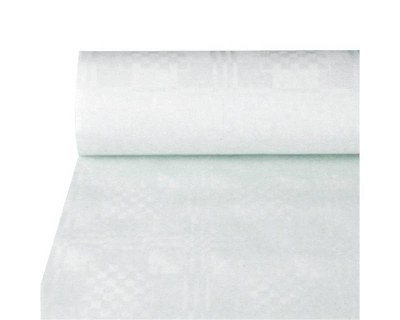 PAPSTAR Tischdecke PAPSTAR 12542 Damast-Tischtuch Rolle 50 x 1 m weiß von PAPSTAR