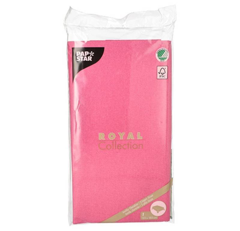 PAPSTAR Tischdecke Tischdecke, Tissue "ROYAL Collection" 120 cm x 180 cm fuchsia von PAPSTAR