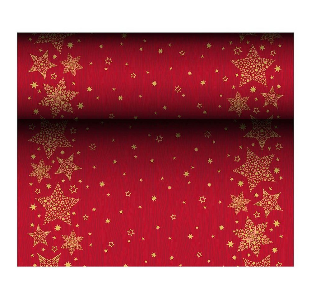 PAPSTAR Tischläufer 24 Meter Tischläufer CHRISTMAS SHINE 40cm - rot, Stoffähnlich PAPSTAR Tischläufer 24 Meter Tischläufer CHRISTMAS SHINE 40cm - rot, Stoffähnlich von PAPSTAR