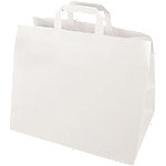 PAPSTAR Tragetasche mit Griff Weiß 32 x 17 x 27 cm 50 Stück von PAPSTAR