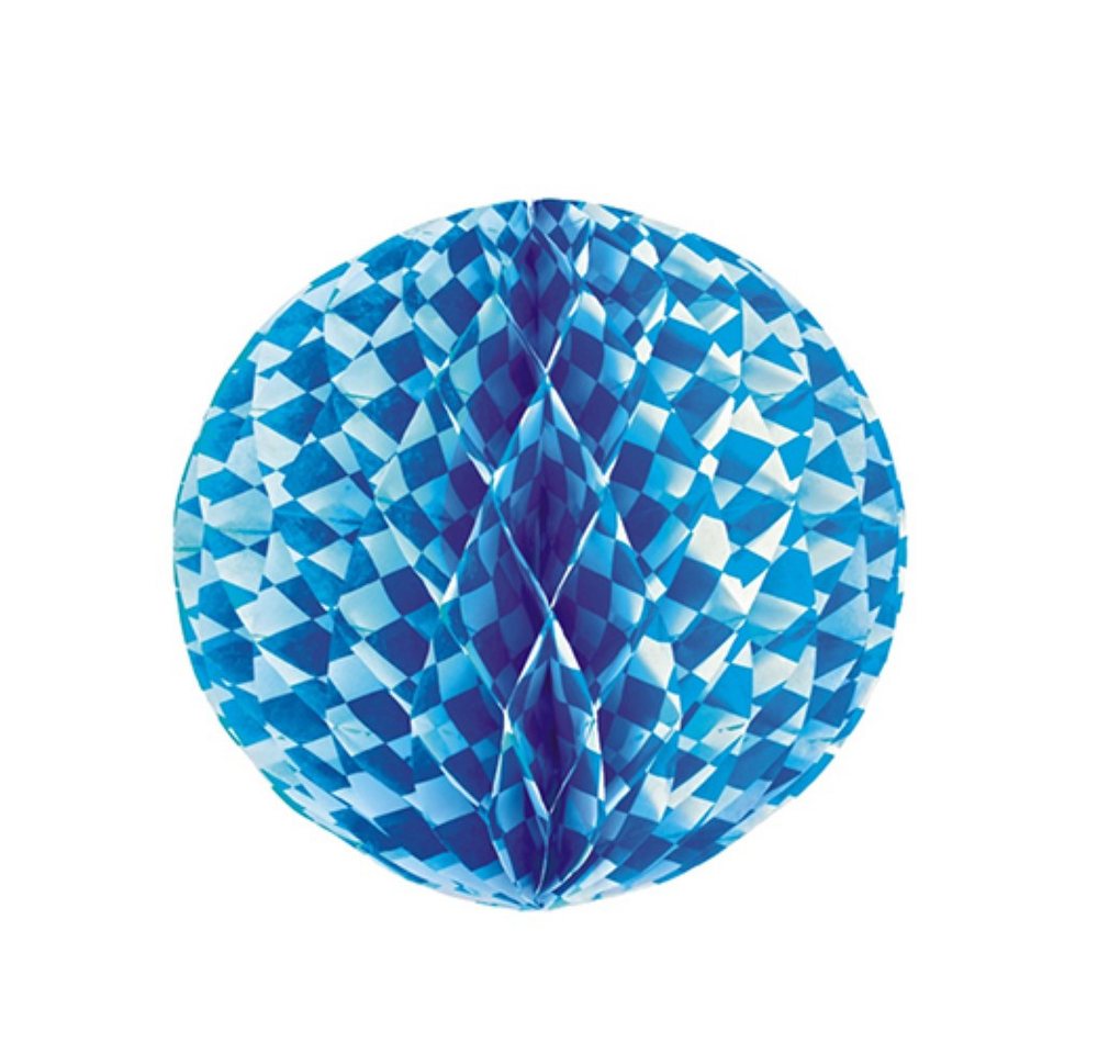 PAPSTAR Wabenball Wabenball Ø 30 cm "Bayrisch Blau" schwer entflammbar PAPSTAR Wabenball Wabenball Ø 30 cm "Bayrisch Blau" schwer entflammbar von PAPSTAR