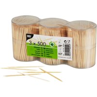 PAPSTAR Zahnstocher braun Holz von PAPSTAR