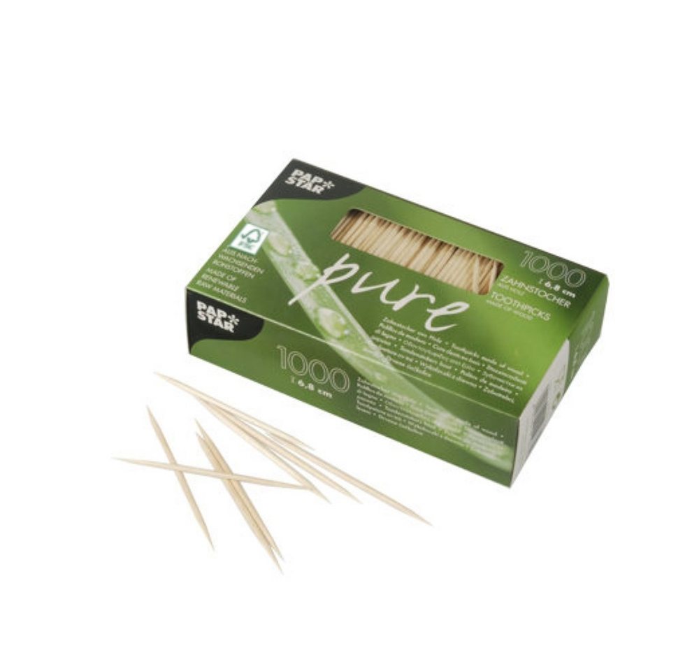 PAPSTAR Zahnstocherspender 1000 Zahnstocher, Holz "pure" rund 6,8 cm PAPSTAR Zahnstocherspender 1000 Zahnstocher, Holz "pure" rund 6,8 cm von PAPSTAR