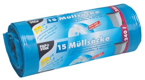 Pap Star 15 Müllsäcke 240L 100cm x 125cm von PAPSTAR