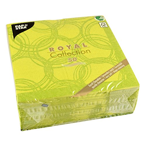 Papstar, 50 Servietten "ROYAL Collection" 1/4-Falz 40 cm x 40 cm limonengrün "Bubbles", #86495 Papstar, 50 Servietten "ROYAL Collection" 1/4-Falz 40 cm x 40 cm limonengrün "Bubbles", #86495 von PAPSTAR