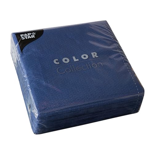 Papstar 1 Karton = 12x100 Servietten, 1-lagig 1/4-Falz 33 cm x 33 cm dunkelblau 12307 Papstar 1 Karton = 12x100 Servietten, 1-lagig 1/4-Falz 33 cm x 33 cm dunkelblau 12307 von PAPSTAR