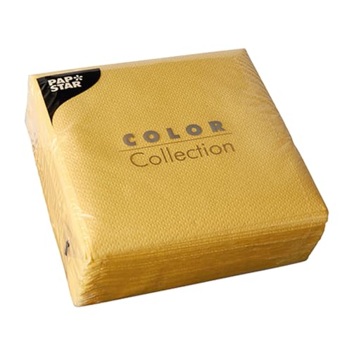 Papstar 1 Karton = 12x100 Servietten, 1-lagig 1/4-Falz 33 cm x 33 cm gelb 12303 Papstar 1 Karton = 12x100 Servietten, 1-lagig 1/4-Falz 33 cm x 33 cm gelb 12303 von PAPSTAR