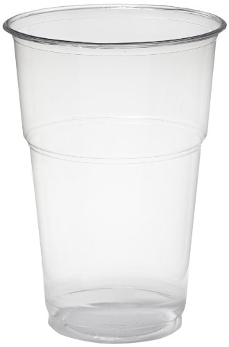PAPSTAR 16175 70 Kaltgetränkebecher, PLA pure 0.4 Liter, Durchmesser 9.5, Höhe 13.2 cm glasklar mit Schaumrand von PAPSTAR