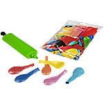 Papstar Luftballons mit Pumpe Farbig sortiert 220 mm 100 Stück Papstar Luftballons mit Pumpe Farbig sortiert 220 mm 100 Stück von PAPSTAR