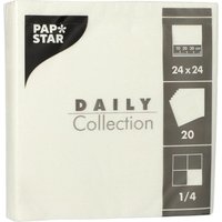 PAPSTAR Servietten 24,0 x 24,0 cm 2-lagig weiß von PAPSTAR