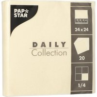 PAPSTAR Servietten 24,0 x 24,0 cm 2-lagig champagner von PAPSTAR