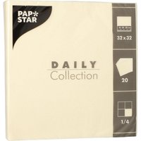 PAPSTAR Servietten 32,0 x 32,0 cm 2-lagig champagner von PAPSTAR