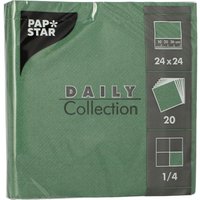 PAPSTAR Servietten 24,0 x 24,0 cm 2-lagig grün von PAPSTAR