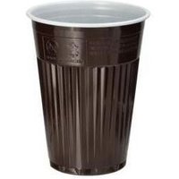 Papstar - Thermobecher Einweg 7,03 x 9 cm (d. x h) 180m Polystyrol braun 100 St./Pack. von PAPSTAR