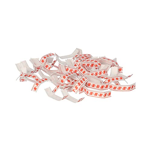 Papstar Verschluss Clipse rot weiß 34 x 8mm 1000 Stück 88879 von PAPSTAR