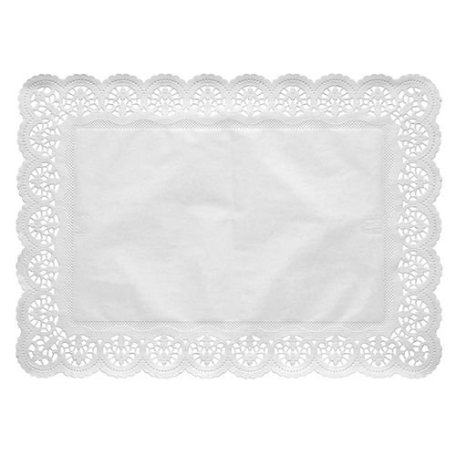Spitzenpapiere eckig 53 cm x 32,5 cm weiss 2000 Stück Spitzenpapiere eckig 53 cm x 32,5 cm weiss 2000 Stück von PAPSTAR