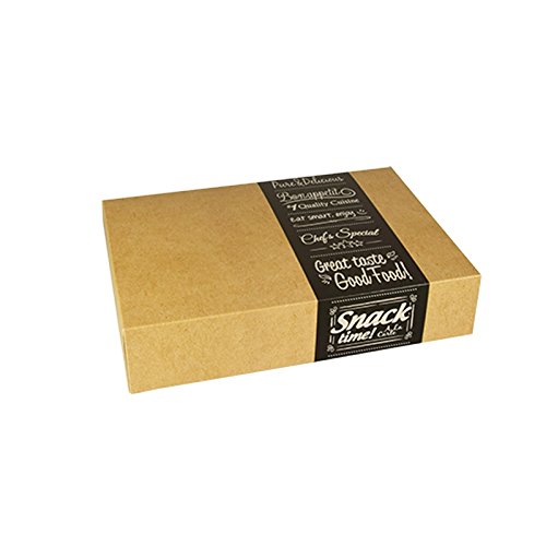 Transport- und Catering-Kartons "pure" eckig 8 x 24,7 x 37 cm "Good Food 1x10 Stück von PAPSTAR