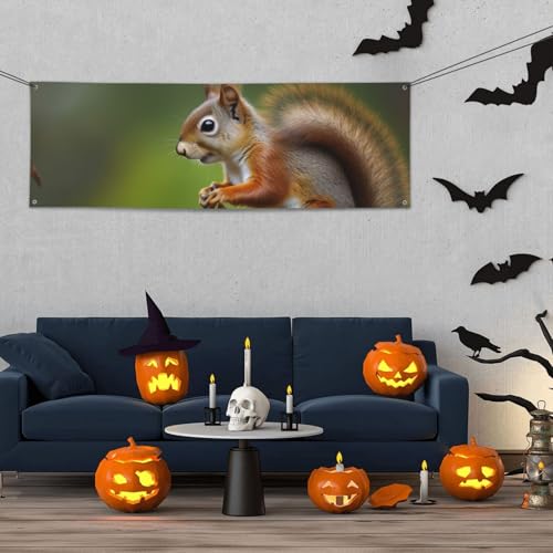 Banner für drinnen und draußen, personalisierbar, Eichhörnchen-Banner, Partyschilder, wiederverwendbar, blanko, 300D-Polyester, Dekoration, Banner für Party-Dekoration Banner für drinnen und draußen, personalisierbar, Eichhörnchen-Banner, Partyschilder, wiederverwendbar, blanko, 300D-Polyester, Dekoration, Banner für Party-Dekoration von PAQOLSMCKR