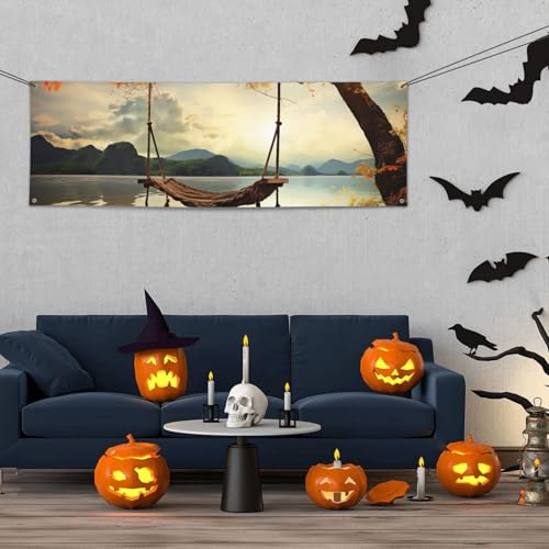 Banner für drinnen und draußen, personalisierbar, Herbstschaukel und Baumbanner, Partyschilder, wiederverwendbar, blanko, 300D-Polyester, Dekoration, Banner für Party-Dekoration Banner für drinnen und draußen, personalisierbar, Herbstschaukel und Baumbanner, Partyschilder, wiederverwendbar, blanko, 300D-Polyester, Dekoration, Banner für Party-Dekoration von PAQOLSMCKR