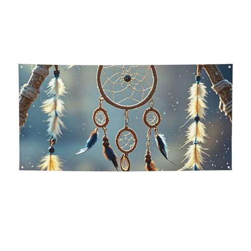 Banner für drinnen und draußen, personalisierbar, Indianer-Traumfänger-Banner, Partyschilder, wiederverwendbar, leeres Schild, 300D-Polyester, Dekoration, Banner für Party-Dekoration von PAQOLSMCKR