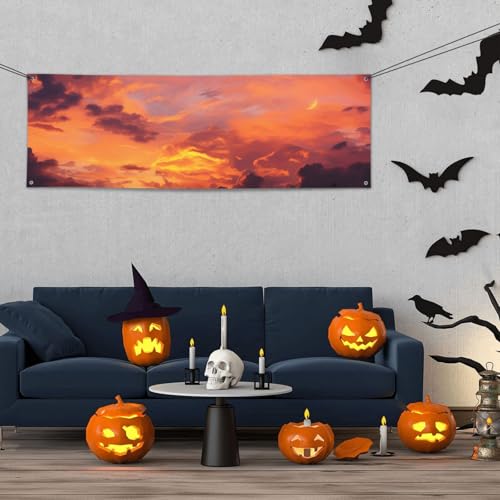 Banner für drinnen und draußen, personalisierbar, Sonnenuntergang bei Dämmerung, Partyschilder, wiederverwendbar, blanko, 300D-Polyester, Dekoration, Banner für Party-Dekoration Banner für drinnen und draußen, personalisierbar, Sonnenuntergang bei Dämmerung, Partyschilder, wiederverwendbar, blanko, 300D-Polyester, Dekoration, Banner für Party-Dekoration von PAQOLSMCKR