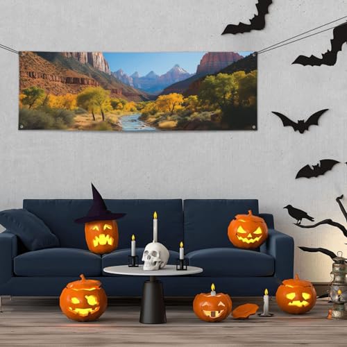 Banner für drinnen und draußen, personalisierbar, Zion-Nationalpark-Banner, Partyschilder, wiederverwendbar, blanko, 300D-Polyester, Dekoration, Banner für Party-Dekoration Banner für drinnen und draußen, personalisierbar, Zion-Nationalpark-Banner, Partyschilder, wiederverwendbar, blanko, 300D-Polyester, Dekoration, Banner für Party-Dekoration von PAQOLSMCKR