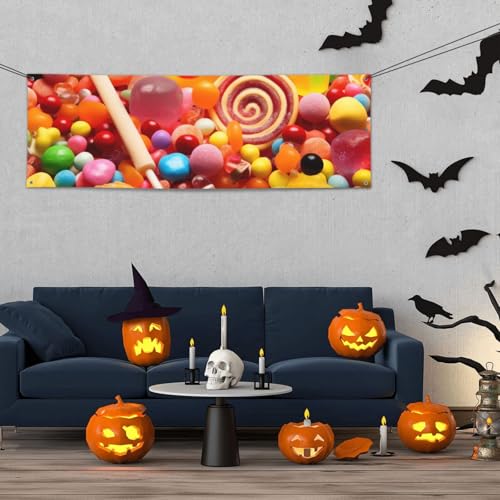 Banner für drinnen und draußen, personalisierbar, süße Bonbons, Partyschilder, wiederverwendbar, blanko, 300D Polyester, Dekoration, Banner für Party-Dekoration Banner für drinnen und draußen, personalisierbar, süße Bonbons, Partyschilder, wiederverwendbar, blanko, 300D Polyester, Dekoration, Banner für Party-Dekoration von PAQOLSMCKR