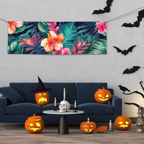 Banner für drinnen und draußen, personalisierbar, tropische Blumenblätter, Partyschilder, wiederverwendbar, leeres Schild, 300D-Polyester, Dekoration, Banner für Party-Dekoration Banner für drinnen und draußen, personalisierbar, tropische Blumenblätter, Partyschilder, wiederverwendbar, leeres Schild, 300D-Polyester, Dekoration, Banner für Party-Dekoration von PAQOLSMCKR