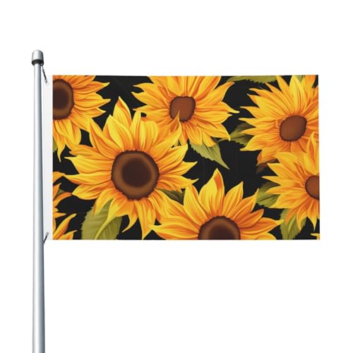 Flagge 90 x 152 cm Doppelseitiges Banner Dekoration Outdoor Flaggen Sonnenblume Blumen Flagge 200D Schwere Gartenflaggen Messing Ösen Leinwand Header Außen Hof Banner für Urlaub Flagge 90 x 152 cm Doppelseitiges Banner Dekoration Outdoor Flaggen Sonnenblume Blumen Flagge 200D Schwere Gartenflaggen Messing Ösen Leinwand Header Außen Hof Banner für Urlaub von PAQOLSMCKR