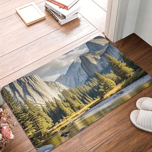 Fußmatte 60 x 40 cm, rutschfeste Schmutzfangmatte, maschinenwaschbar, Fußmatte Yosemite Nationalpark, Eingangsmatte für Innen- und Außenbereich, Eingangsmatte für Garage, Terrasse, Veranda, Bauernhaus Fußmatte 60 x 40 cm, rutschfeste Schmutzfangmatte, maschinenwaschbar, Fußmatte Yosemite Nationalpark, Eingangsmatte für Innen- und Außenbereich, Eingangsmatte für Garage, Terrasse, Veranda, Bauernhaus von PAQOLSMCKR