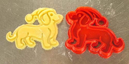 Dackel Weihnachtsmütze Keks-Ausstecher mit Stempel rot – Zweiteilig für variable Teighöhen – Weihnachtsdackel Plätzchen-Form für Hunde-Kekse Butter-Kekse – Hundekeksform Dackel Weihnachtsmütze Keks-Ausstecher mit Stempel rot – Zweiteilig für variable Teighöhen – Weihnachtsdackel Plätzchen-Form für Hunde-Kekse Butter-Kekse – Hundekeksform von PAR Verlag