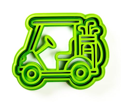 Golf-Cart Keks-Ausstecher Golf Ausstechform Plätzchen-Form Golfer-Weihnachten Cookie-Cutter von PAR Verlag