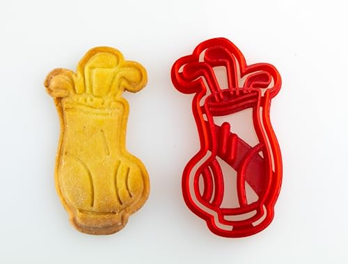 Golfbag Keks-Ausstecher Golf Ausstechform Plätzchen-Form Golfer-Weihnachten Cookie-Cutter von PAR Verlag
