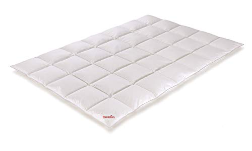 PARADIES Galia 100 Daunenbettdecke 155x220 cm - Übergangsdecke, Öko-Tex Zertifiziert Standard 100 Klasse 1, Gänsedaunendecke 100% Gänsedaunen von PARADIES