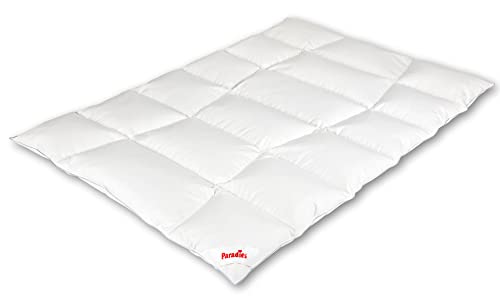 PARADIES Galia 90 Daunenbettdecke 135x200 cm - Winterdecke, Öko-Tex Zertifiziert Standard 100 Klasse 1, Gänsedaunendecke 90% Daunen 10% Federn von PARADIES